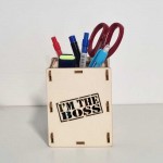 Leseni lonček za pisala - najboljši šef